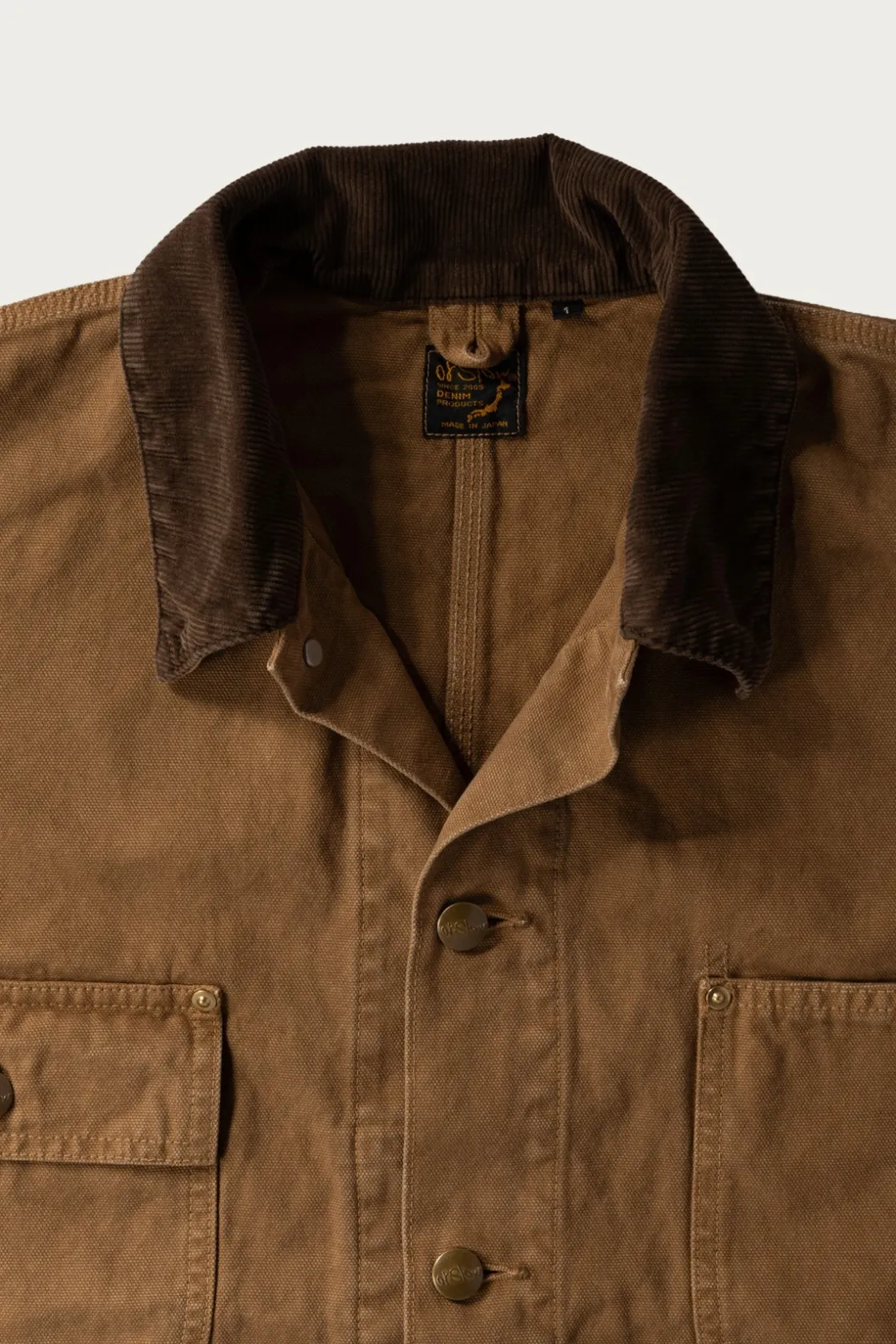 Coats, Jackets, And Vests<orSlow Relax Fit Oxford Coverall - Brown