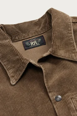Shirts<RRL Repaired Corduroy Overshirt - Repaired Brown