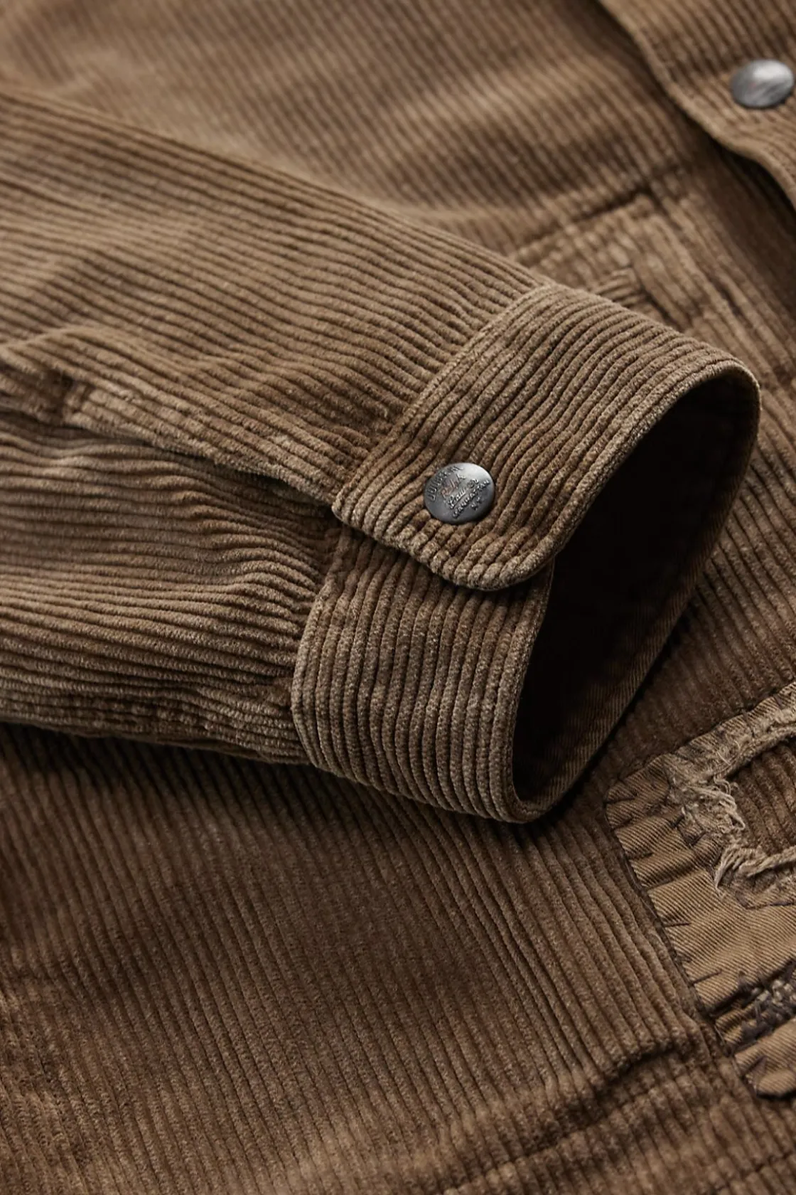 Shirts<RRL Repaired Corduroy Overshirt - Repaired Brown