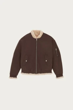 Coats, Jackets, And Vests<MM6 Maison Margiela Reversible Faux Fur Bomber Jacket - Brown/Tan