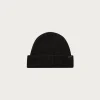 Accessories<Gloverall Ribbed Merino Beanie - Black