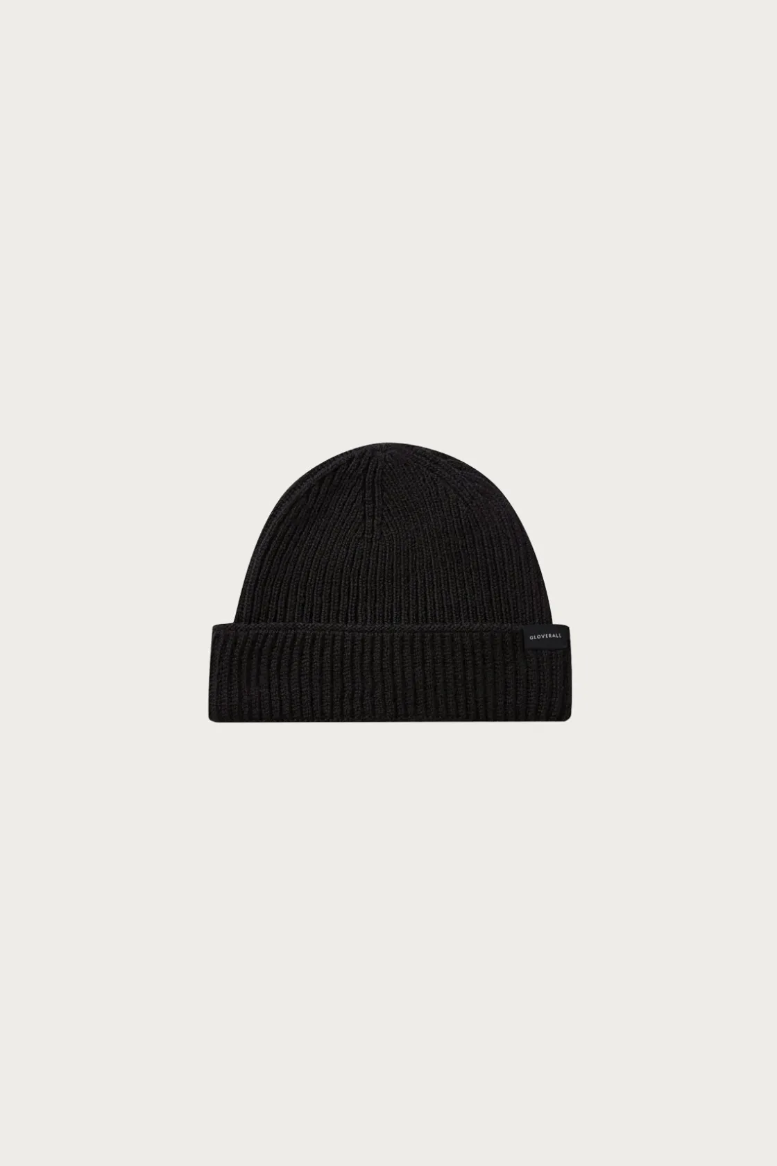 Accessories<Gloverall Ribbed Merino Beanie - Black