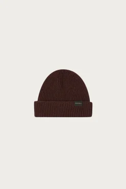 Accessories<Gloverall Ribbed Merino Beanie - Burgundy