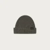 Accessories<Gloverall Ribbed Merino Beanie - Grey