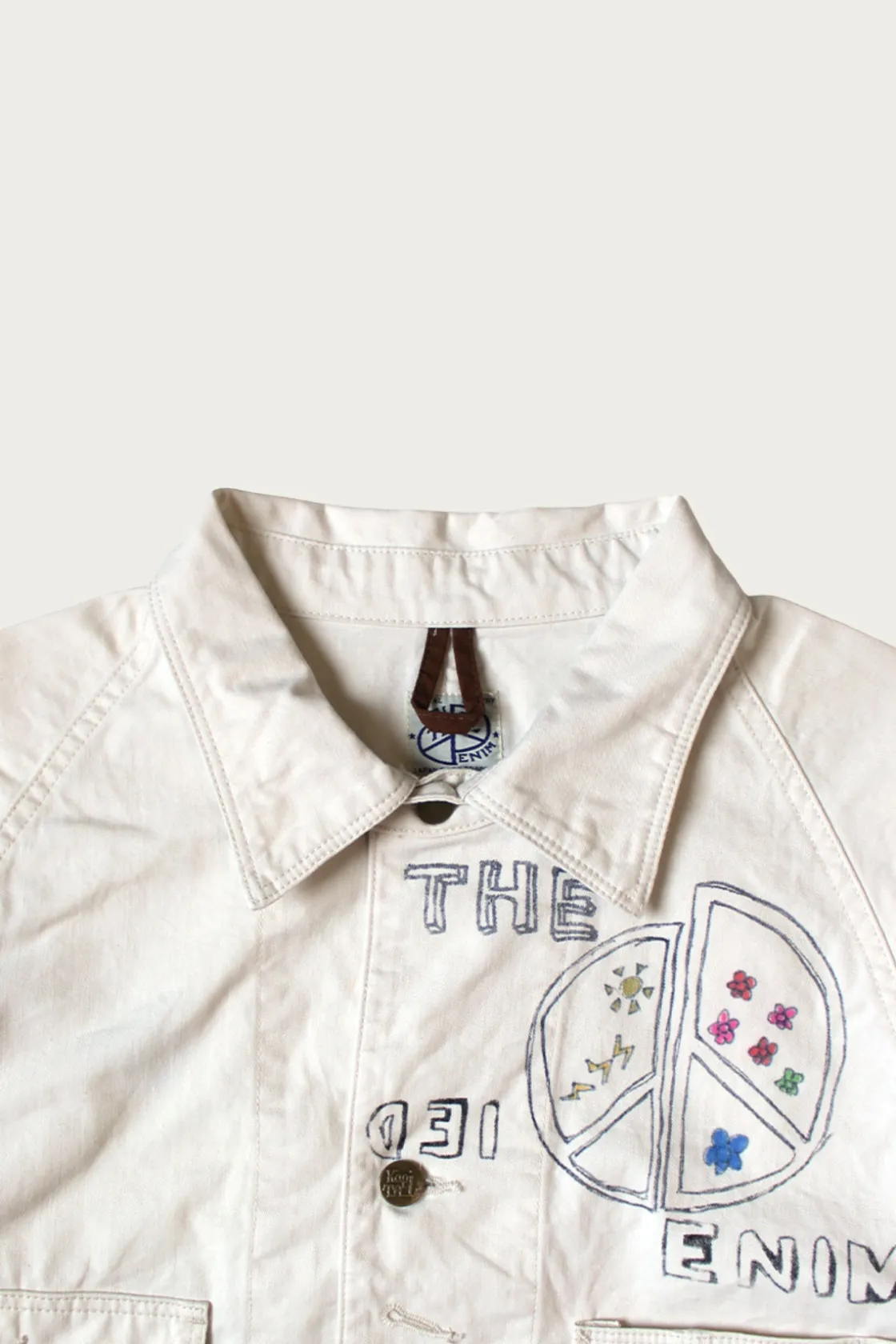 Coats, Jackets, And Vests<Kapital Rough-Face Twill CACTUS BEER JKT (Memorial Paint Model) - Natural
