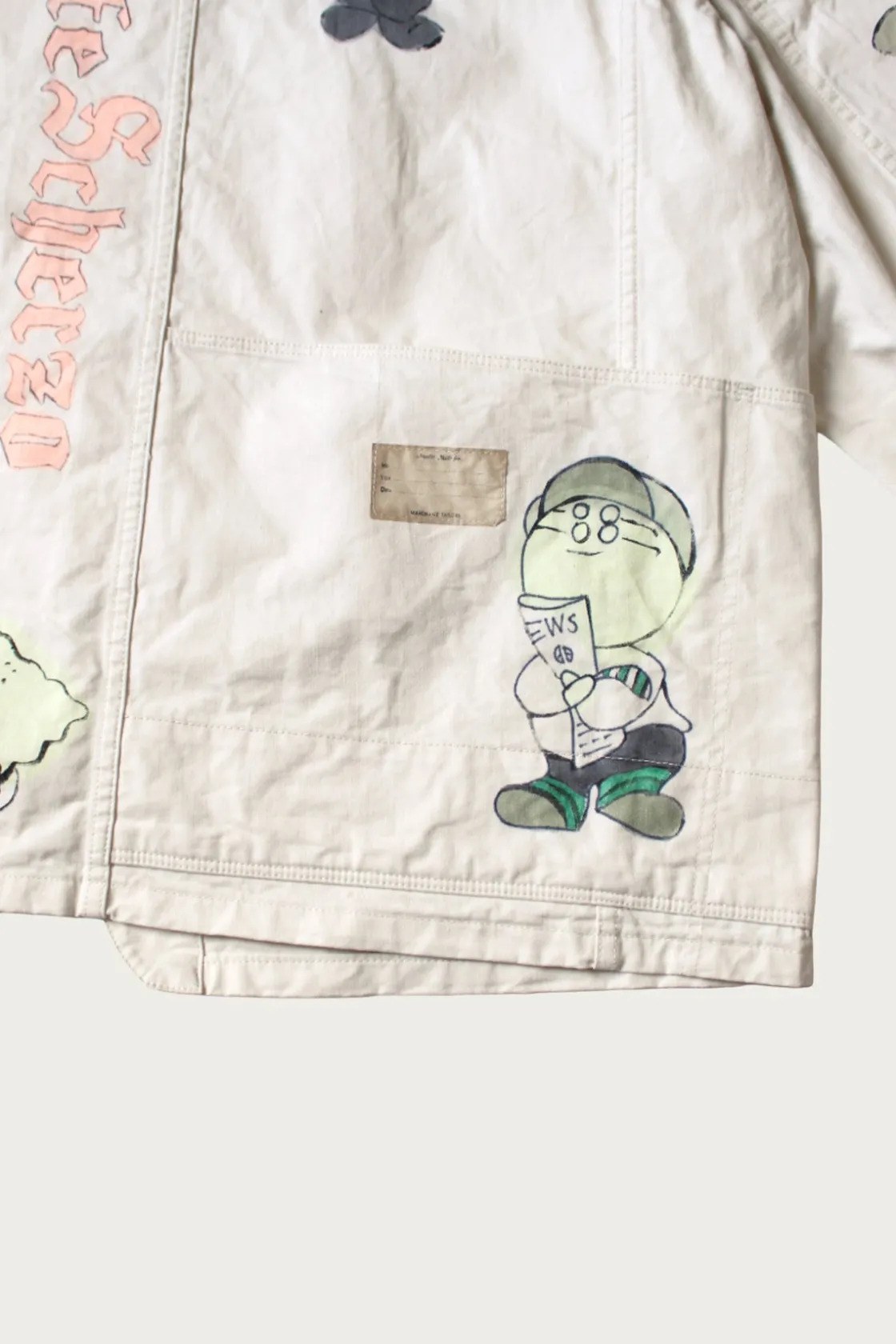 Coats, Jackets, And Vests<Kapital Rough-Face Twill CACTUS BEER JKT (Memorial Paint Model) - Natural