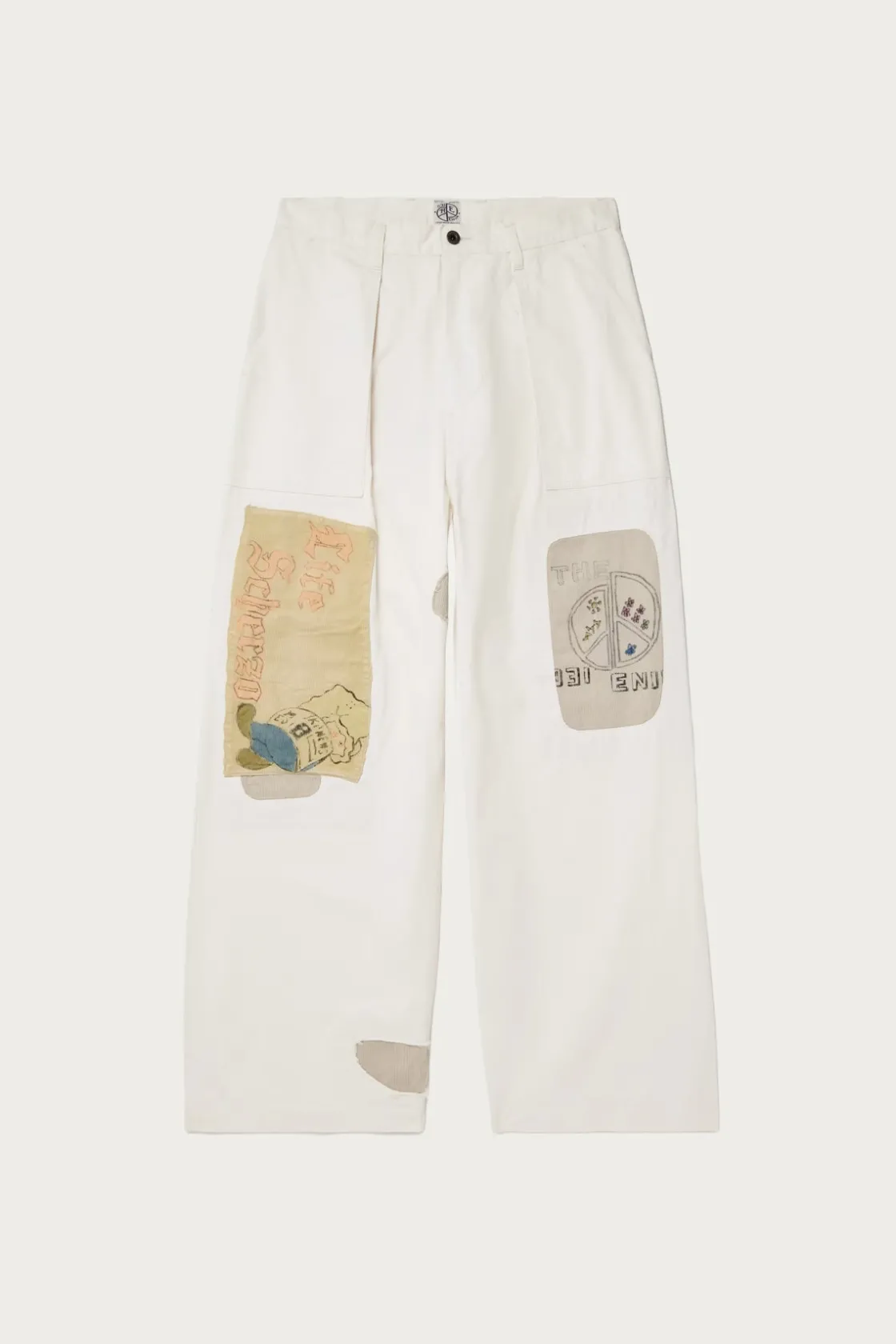 Pants<Kapital Rough-Face Twill FATIGUE Baggy Pants (RUSHWEEK Remake) - Natural
