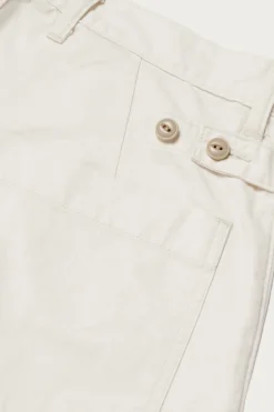 Pants<Kapital Rough-Face Twill FATIGUE Baggy Pants (RUSHWEEK Remake) - Natural