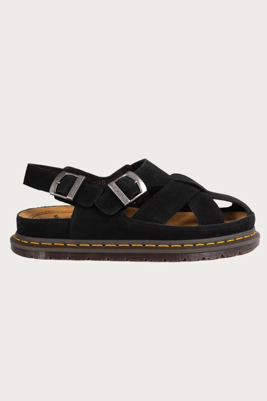 Footwear<Dr. Martens San Archive Fisherman - Plush Suede Reverse Black