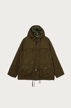 Coats, Jackets, And Vests<Engineered Garments SAS Jacket - Dk. Olive Cotton Ventile Twill