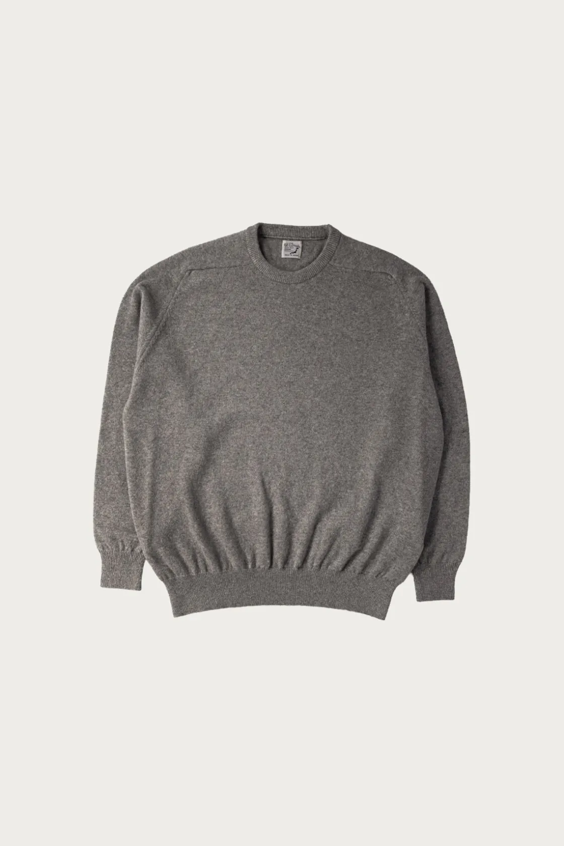 Sweaters<orSlow Simple Crew Neck Sweater Crafted in Japan - Light Grey