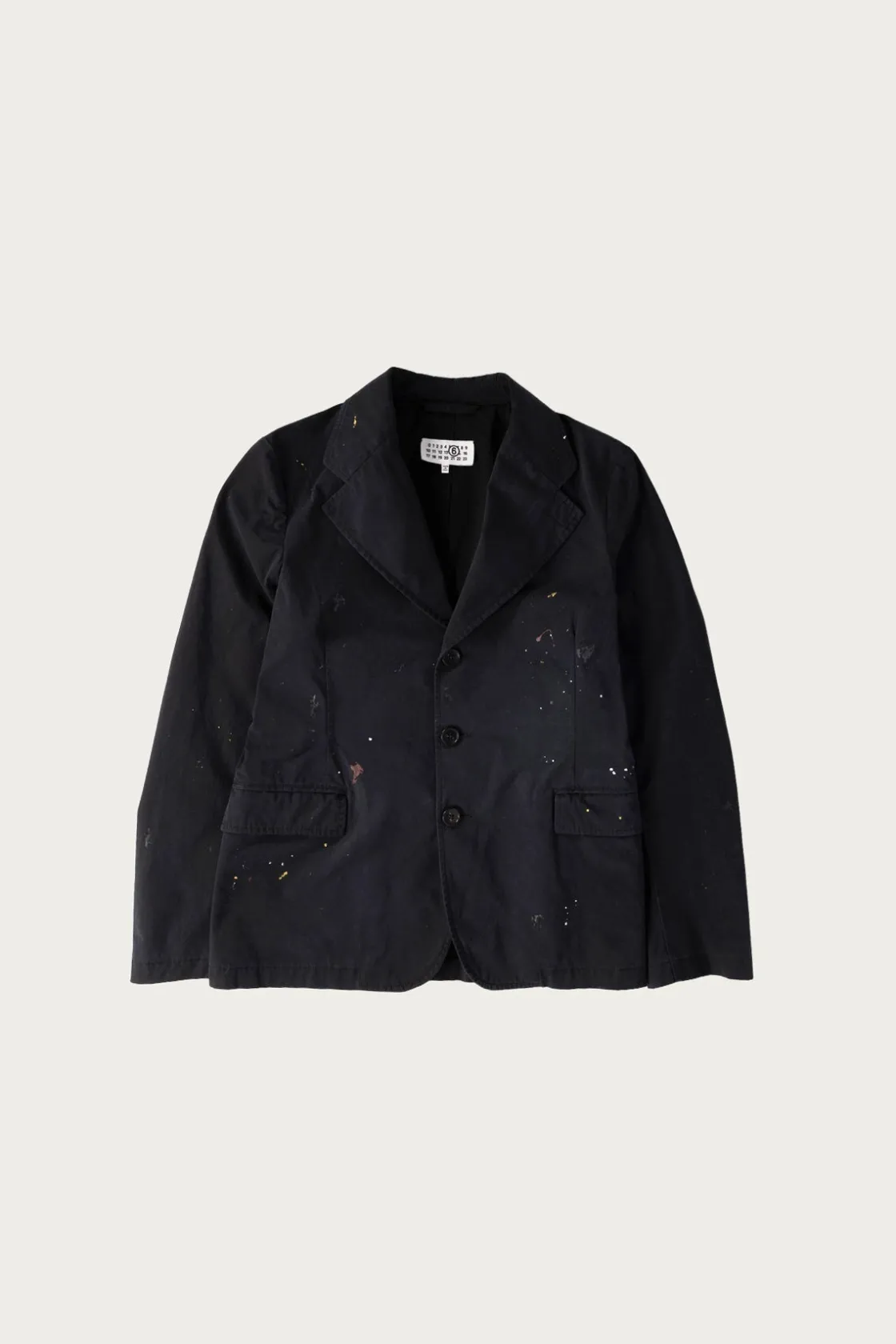 Coats, Jackets, And Vests<MM6 Maison Margiela Single Breasted Paint Splatter Jacket - Black