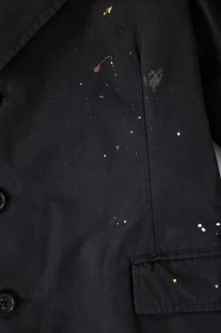 Coats, Jackets, And Vests<MM6 Maison Margiela Single Breasted Paint Splatter Jacket - Black