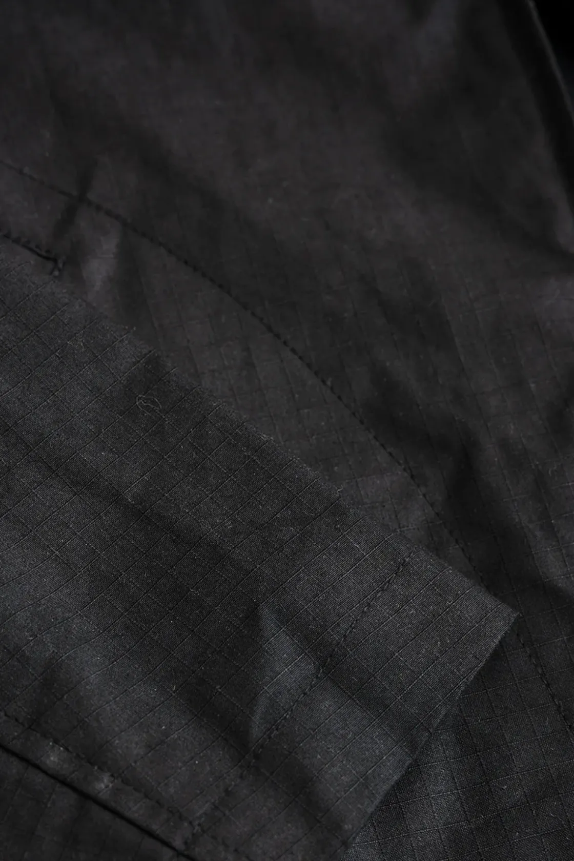 Coats, Jackets, And Vests<James Coward Site Jacket - Black Waxed Organic Ripstop