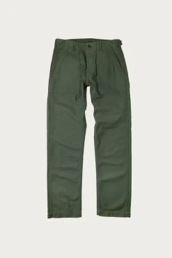 Pants<orSlow Slim Fit Fatigue Pants - Green