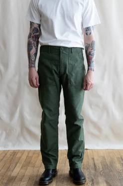 Pants<orSlow Slim Fit Fatigue Pants - Green