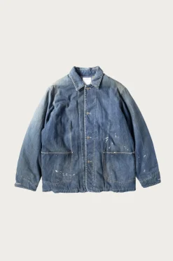 Coats, Jackets, And Vests<Visvim SS Coverall Down DMGD - Indigo
