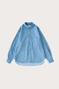 Shirts<Beams Plus Studio Nicholson x Beams+ Lisa Denim Shirt - Faded Wash