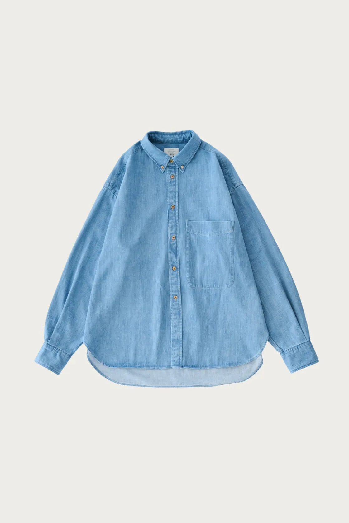 Shirts<Beams Plus Studio Nicholson x Beams+ Lisa Denim Shirt - Faded Wash