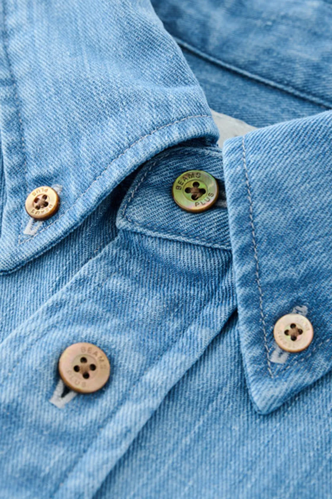 Shirts<Beams Plus Studio Nicholson x Beams+ Lisa Denim Shirt - Faded Wash