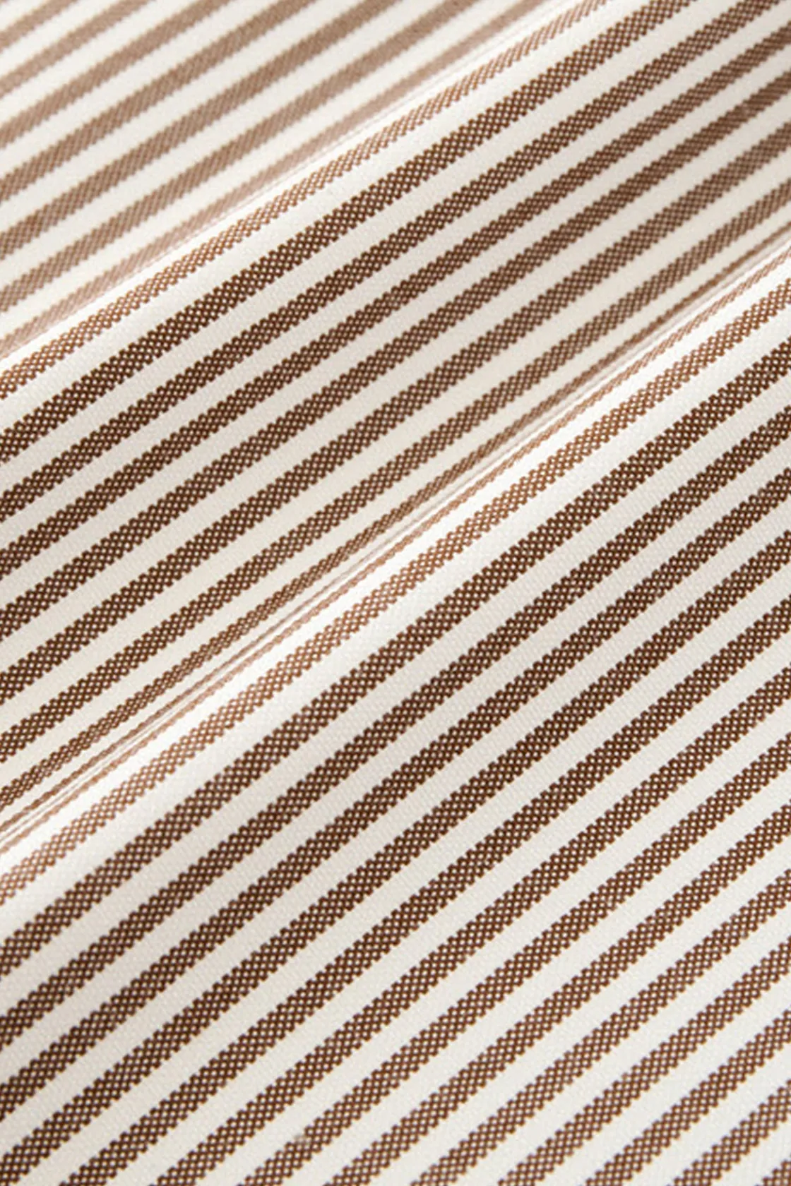 Shirts<Beams Plus Studio Nicholson x Beams+ Lisa Oxford Shirt - Brown/White Stripe