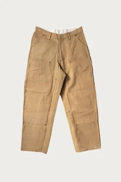 Pants<Monostereo Suede Paint Work Pant - Brown