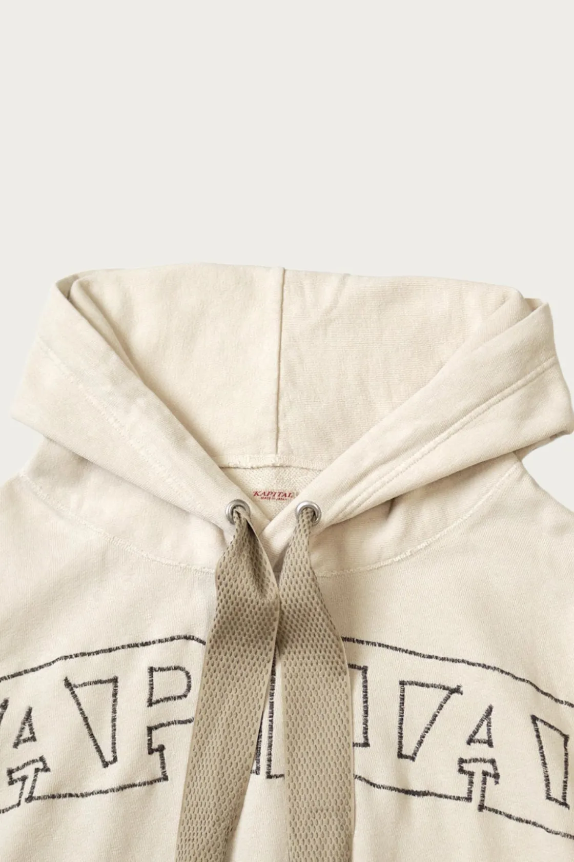 Tees And Sweats<Kapital SWT Knit DEVIL Hoodie ( Embroidery) - Natural