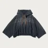 Tees And Sweats<Kapital SWT Knit DEVIL Hoodie ( Embroidery) - Black