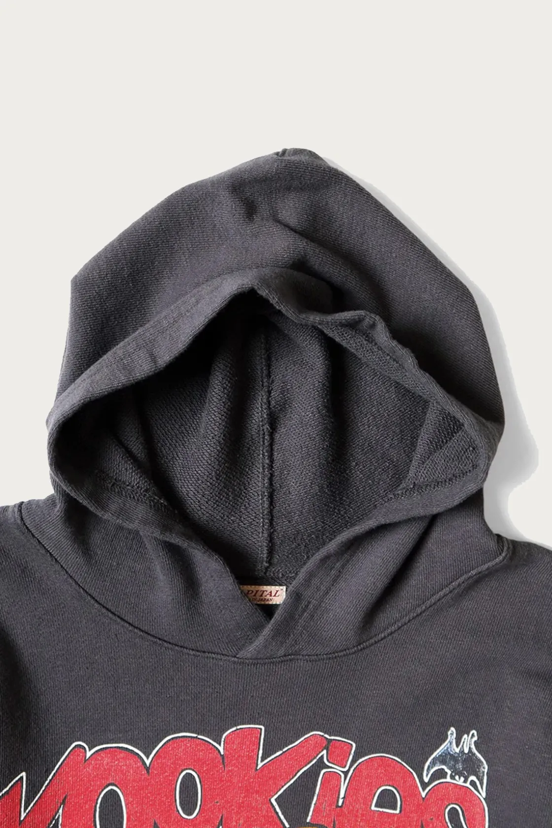 Sweaters<Kapital SWT Knit Hoodie (BUSTER PECKISH RAINBOWY) - Ink Black