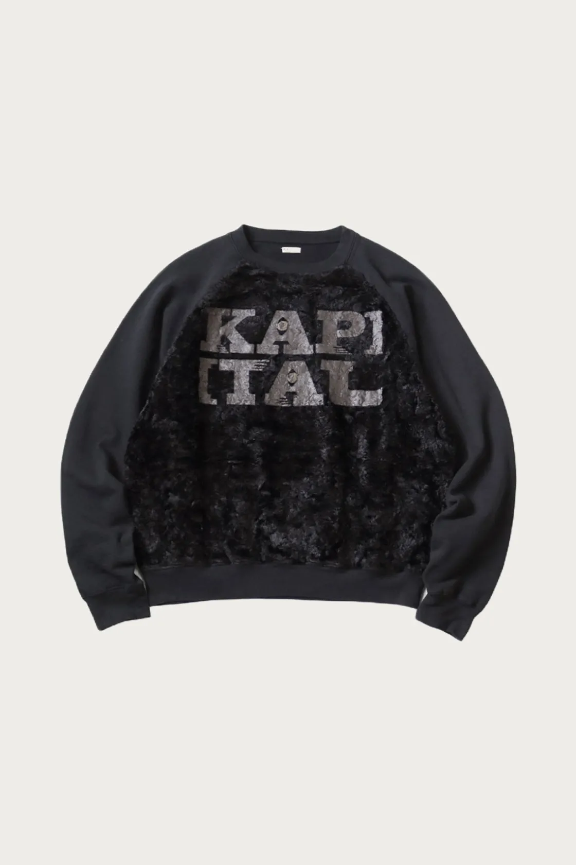 Tees And Sweats<Kapital 30/-SWTxFur GRIZZLY SWT (SPEAKEASY ) - Black