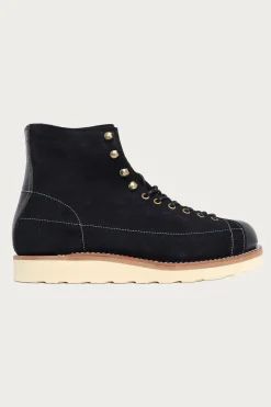 Footwear<The Real McCoys Ten Mile Work Boots / Rough Out Leather - Black
