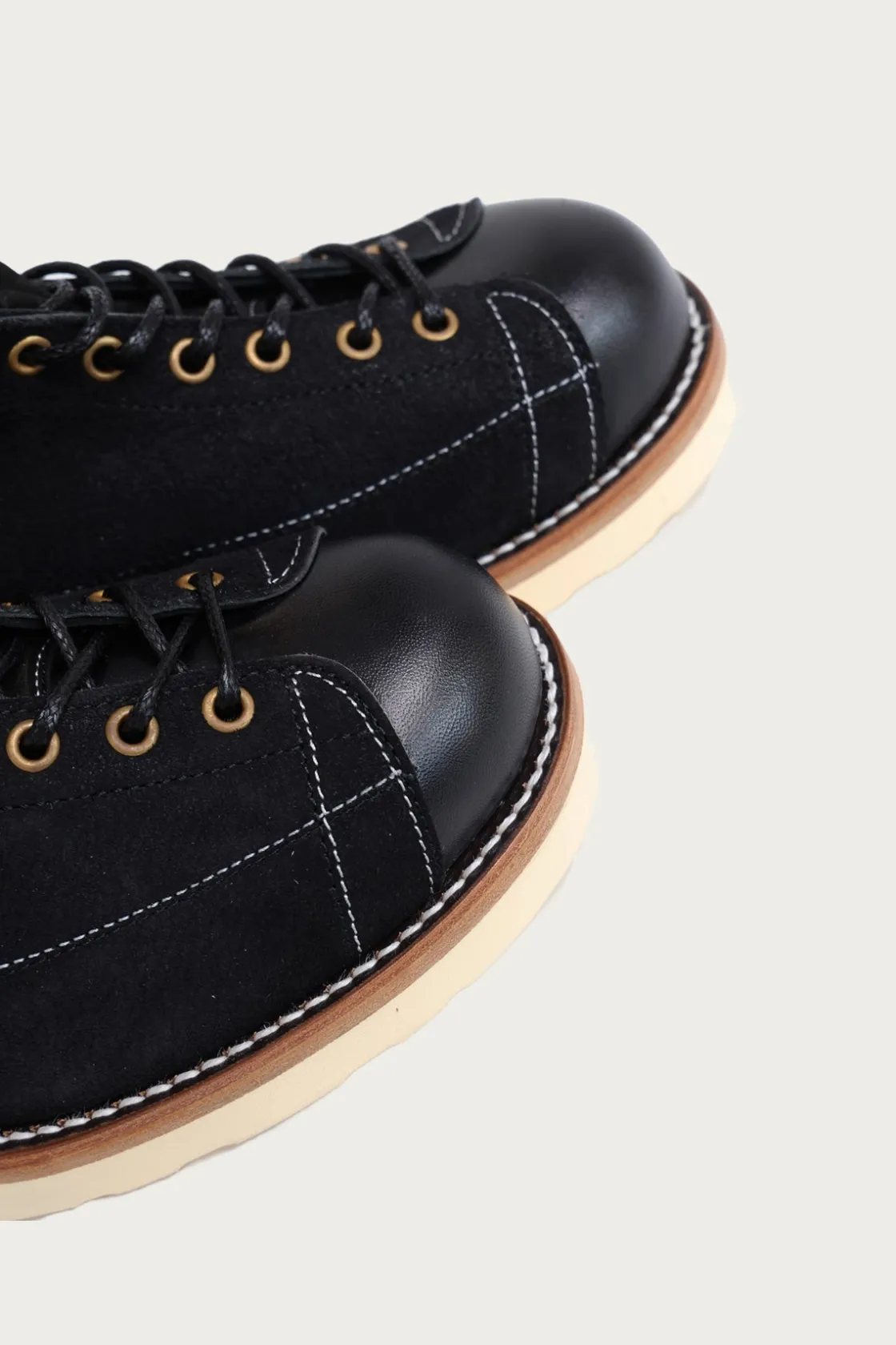 Footwear<The Real McCoys Ten Mile Work Boots / Rough Out Leather - Black
