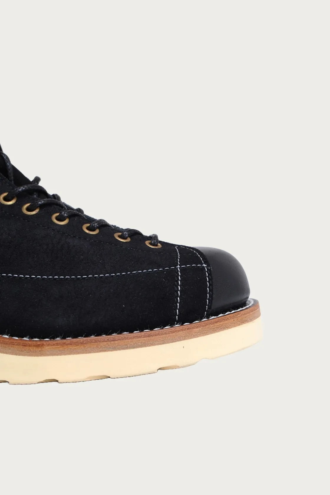 Footwear<The Real McCoys Ten Mile Work Boots / Rough Out Leather - Black