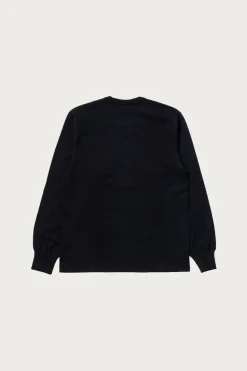 Tees And Sweats<The Real McCoys Logo Tee L/S - Black
