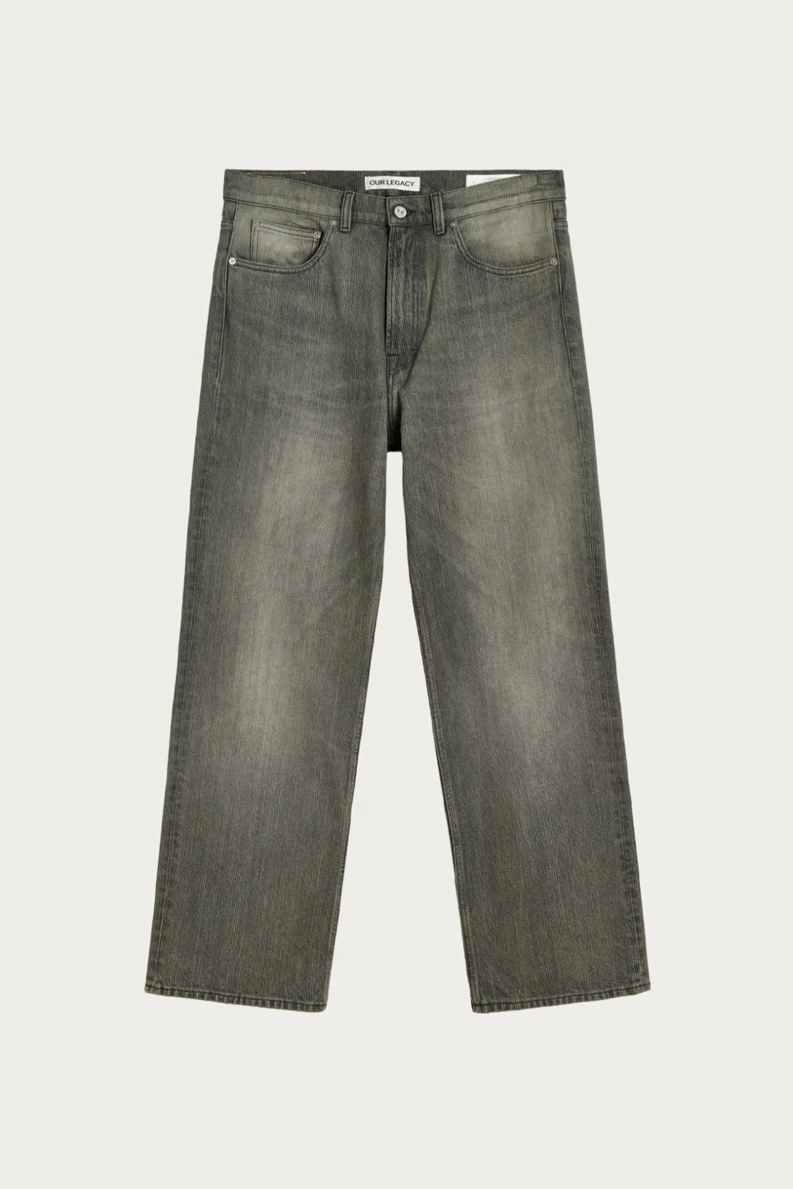 Denim<Our Legacy Third Cut - Ash Dust Chain Twill