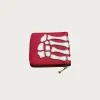 Accessories<Kapital THUMB-UP BONE BAND ZIP Wallet - Red