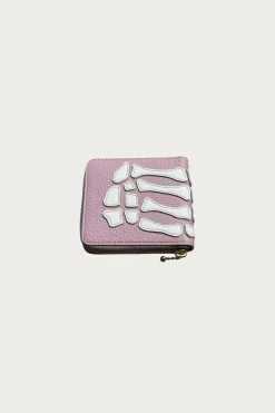 Accessories<Kapital THUMB-UP BONE BAND ZIP Wallet - Pink