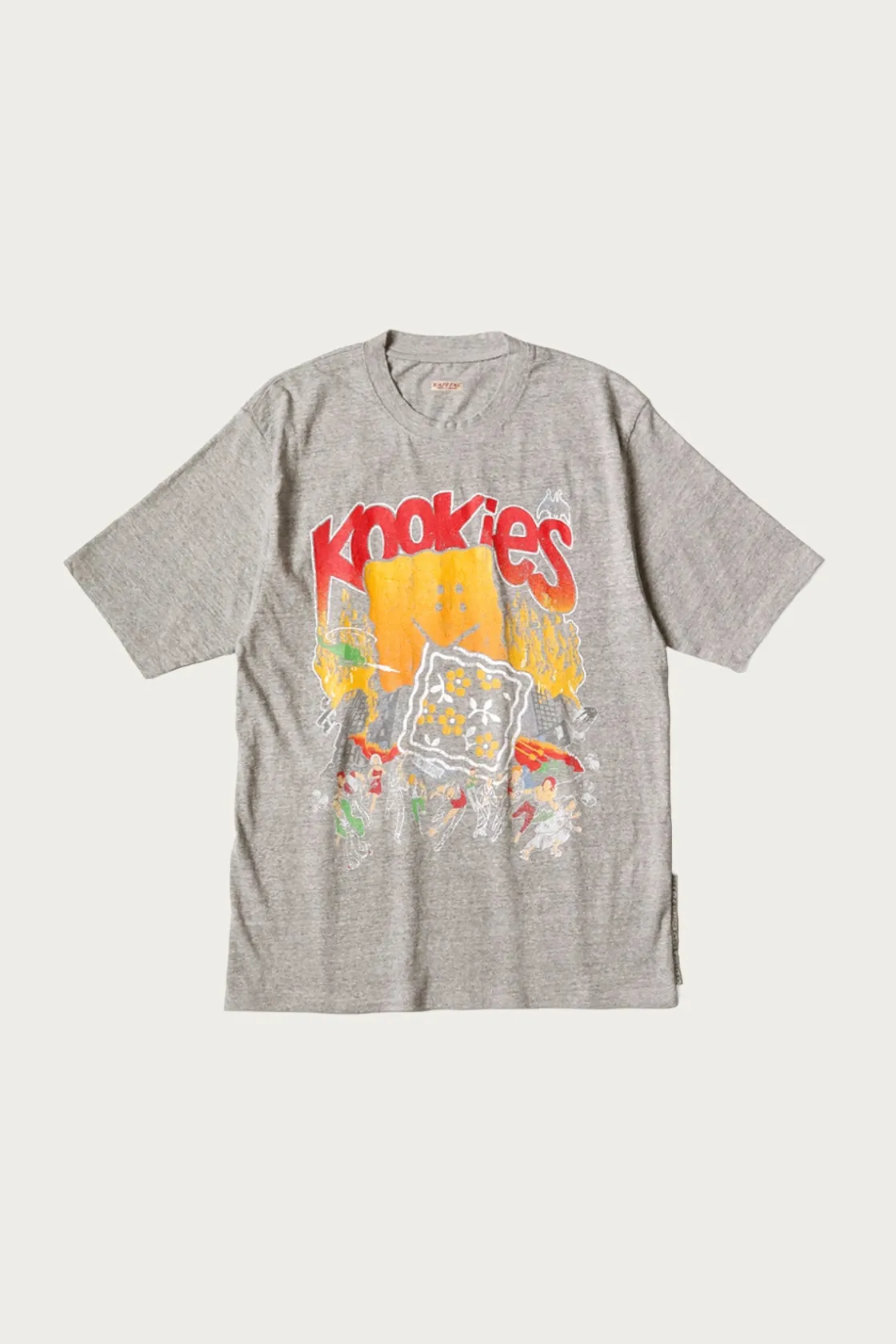 Tees And Sweats<Kapital TOP Jersey Crew T (BUSTER PECKISH BOWY) - Grey