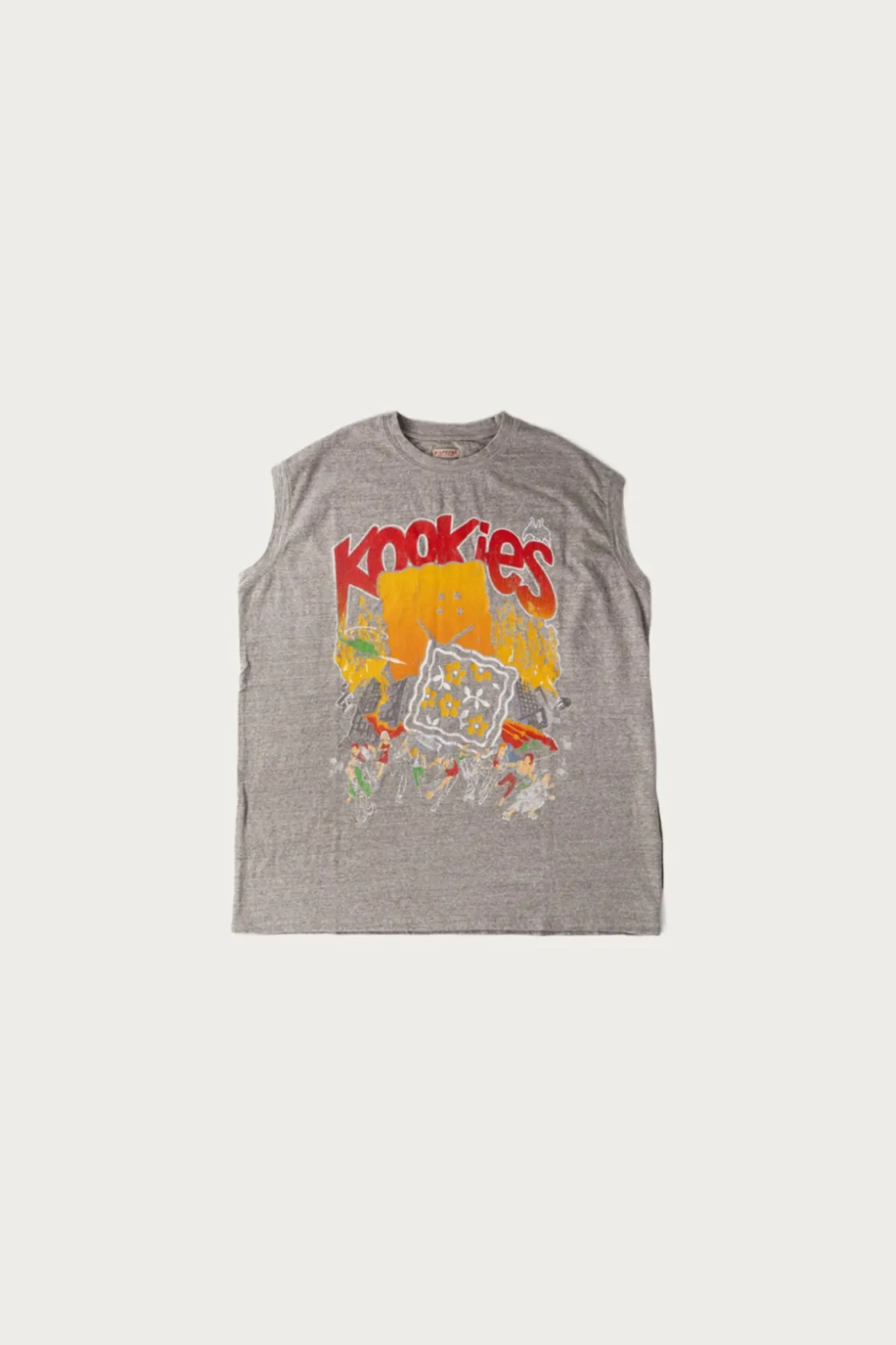 Tees And Sweats<Kapital TOP Jersey Non-Sleeve BIG-T (BUSTER PECKISH BOWY) - Grey