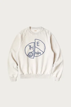 Sweaters<Kapital TOP SWT Knit Raglan Crew SWT (TH.D.D.PEACE) - Natural