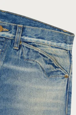 Denim<Brain Dead Type OO 15oz Selvedge Denim Pant - Washed Indigo