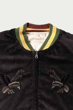Coats, Jackets, And Vests<Kapital Velveteen Souvenir JKT (Raven&Skull) - Black