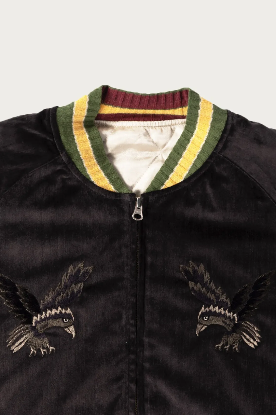 Coats, Jackets, And Vests<Kapital Velveteen Souvenir JKT (Raven&Skull) - Black