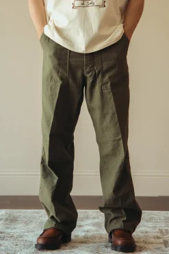 Pants<orSlow Vintage Fit Fatigues - Dark Olive