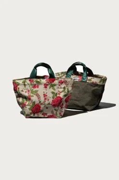 Accessories<Puebco Vintage Tent Fabric w/ Printed Pattern Bag - Flower