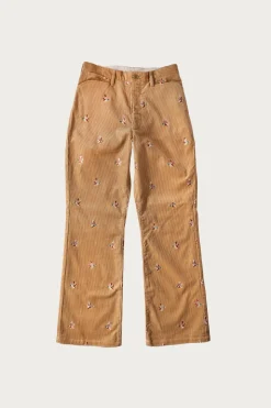 Pants<Kapital 8W Corduroy Embroidered Duck FRISKO Pants - Beige