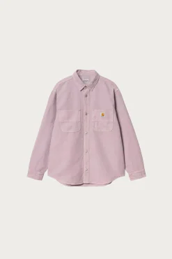 Coats, Jackets, And Vests<Carhartt Work In Progress Walter Shirt Jacket - Garment Dyed Pink Fog