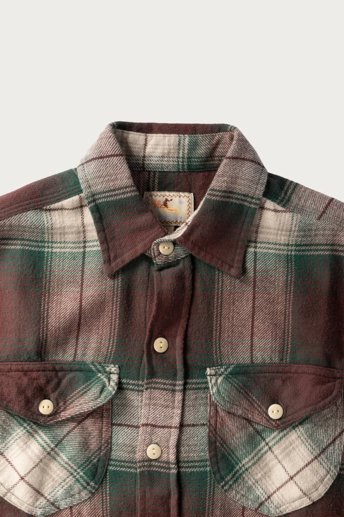Shirts<Wythe Washed Flannel Workshirt - Grizzly Shadow Plaid