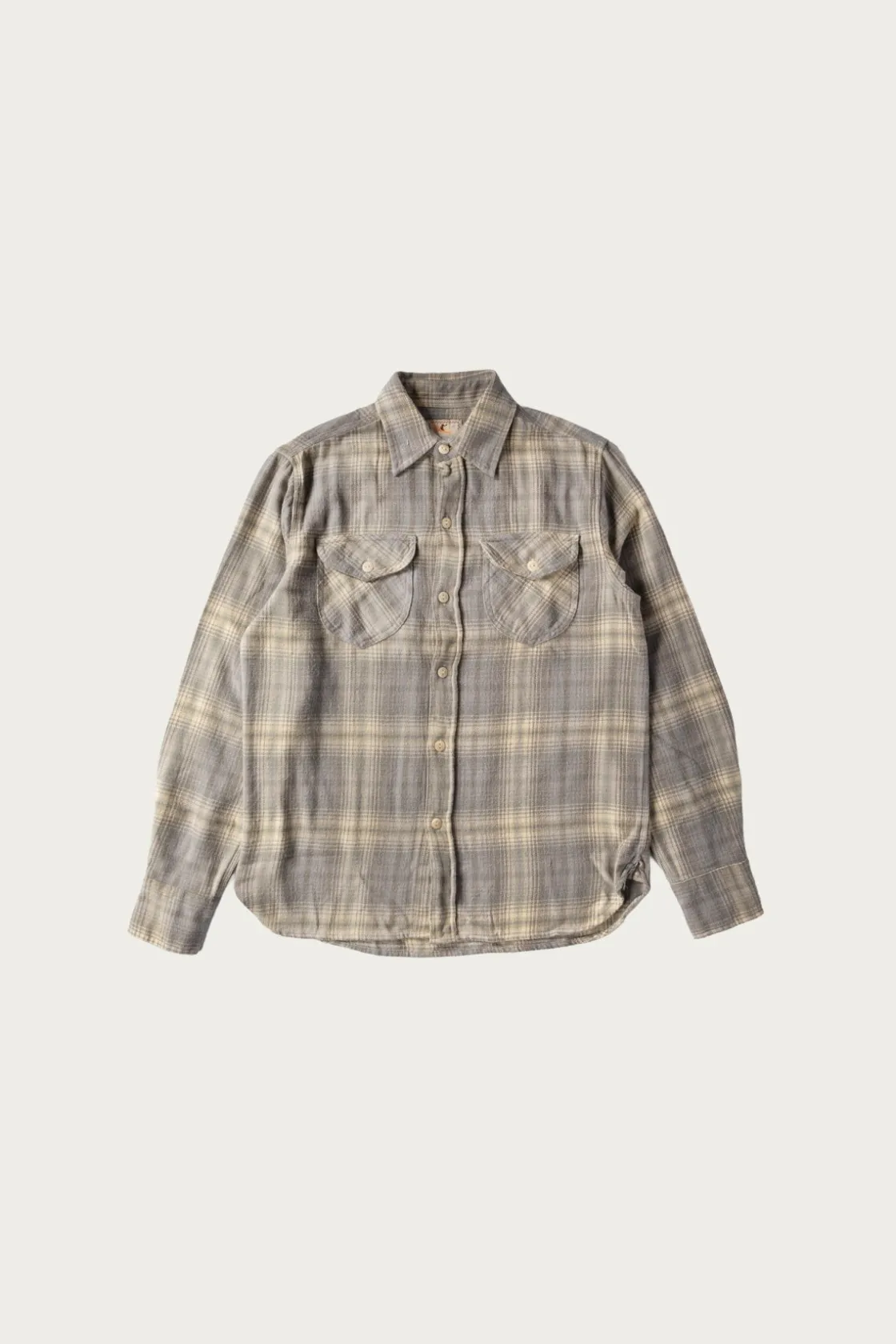 Shirts<Wythe Washed Flannel Workshirt - Late Frost