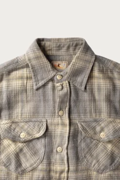 Shirts<Wythe Washed Flannel Workshirt - Late Frost